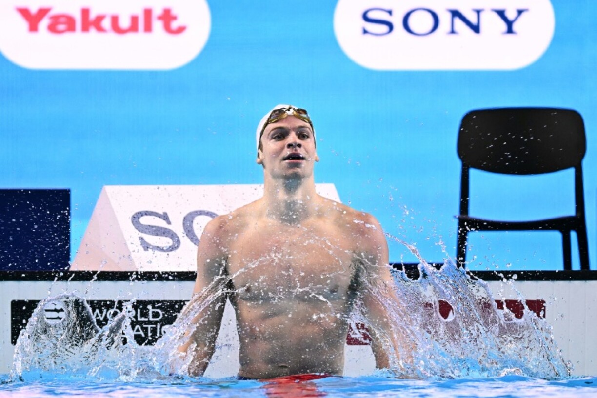 France's Leon Marchand broke the 200m individual medley world record in Singapore on Wednesday