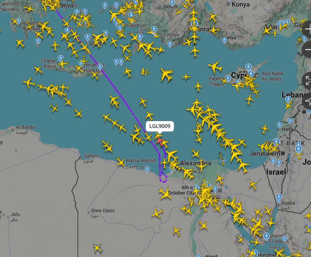 Wéinst dem Krich am Iran ass de Luxair-Vol 9009 op Dubai iwwer Ägypten ëmgedréint.