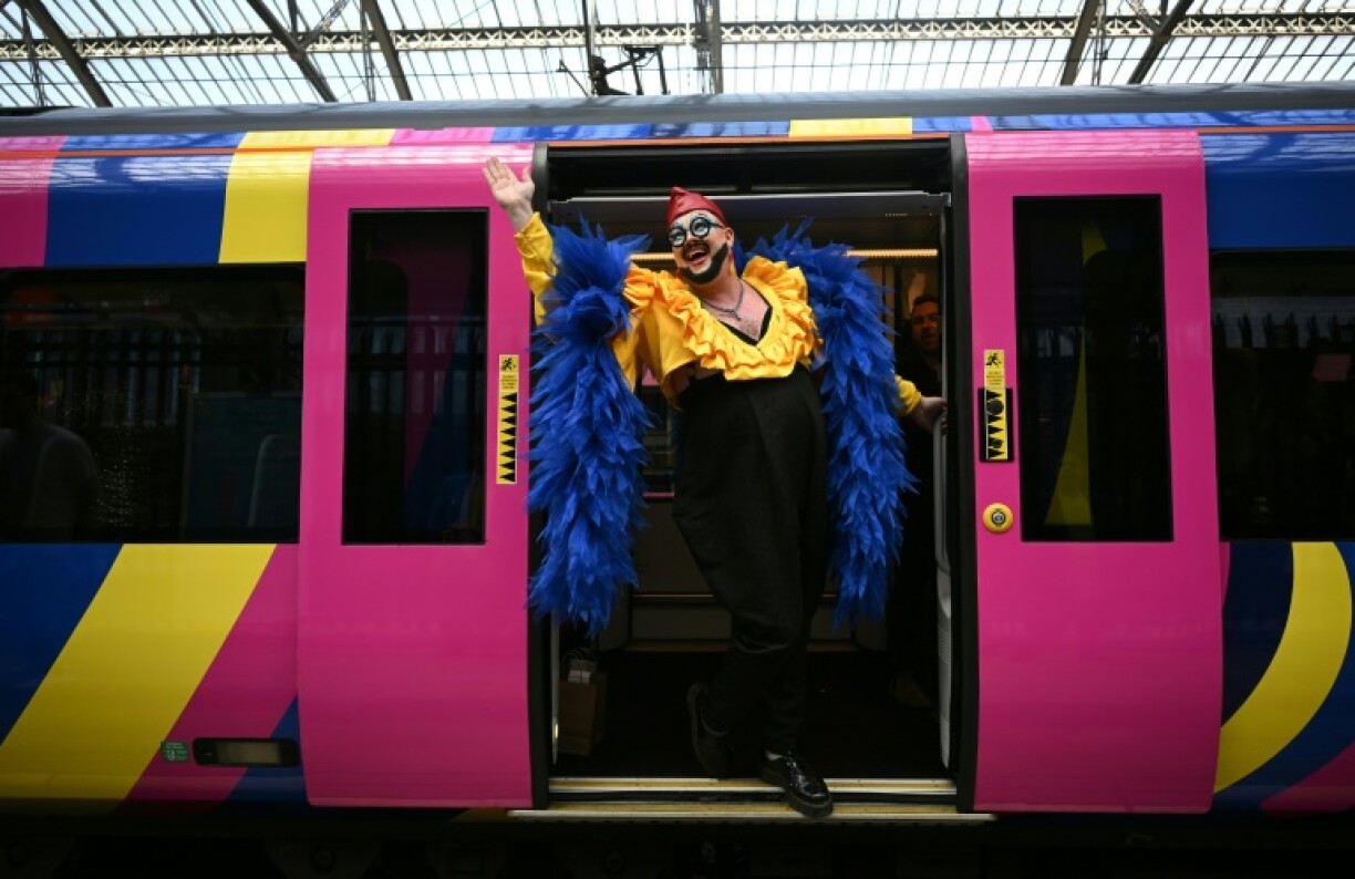 A Eurovision fan arrives in Liverpool.