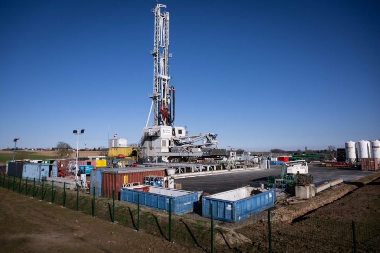 Le site de forage géothermique exploité par Lithium de France à Betschdorf, dans le Bas-Rhin, le 2 mars 2026