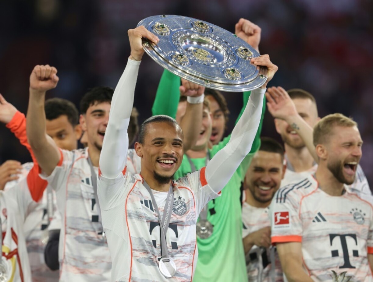Leroy Sane won the Bundesliga title four times with Bayern Munich