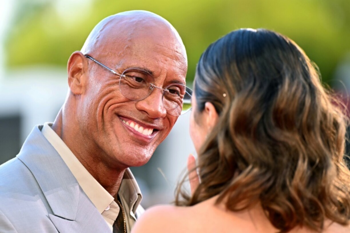 British actress Emily Blunt and US actor Dwayne Johnson play in