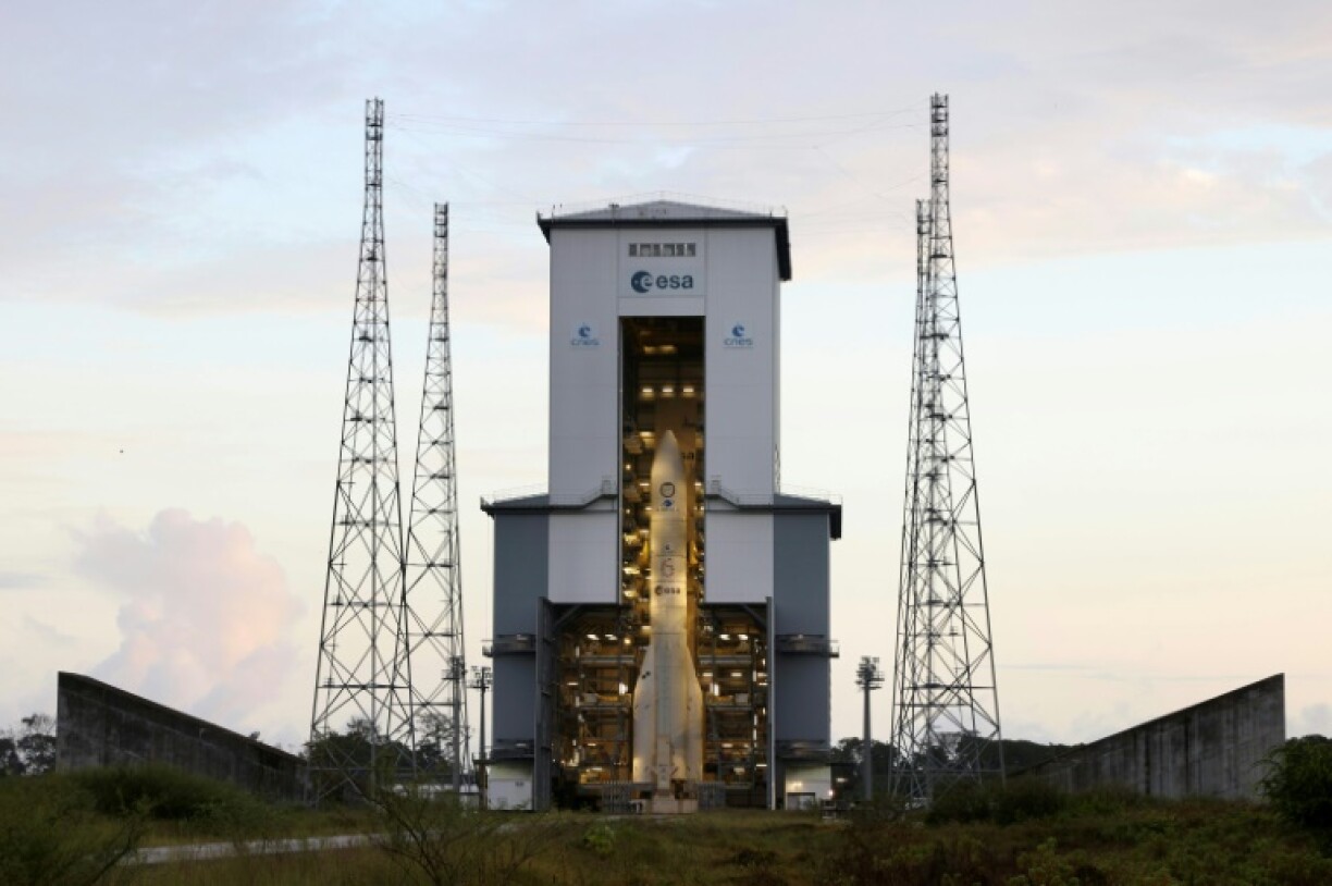Europe's Ariane 6 rocket is seen ahead of its maiden launch in July 2024