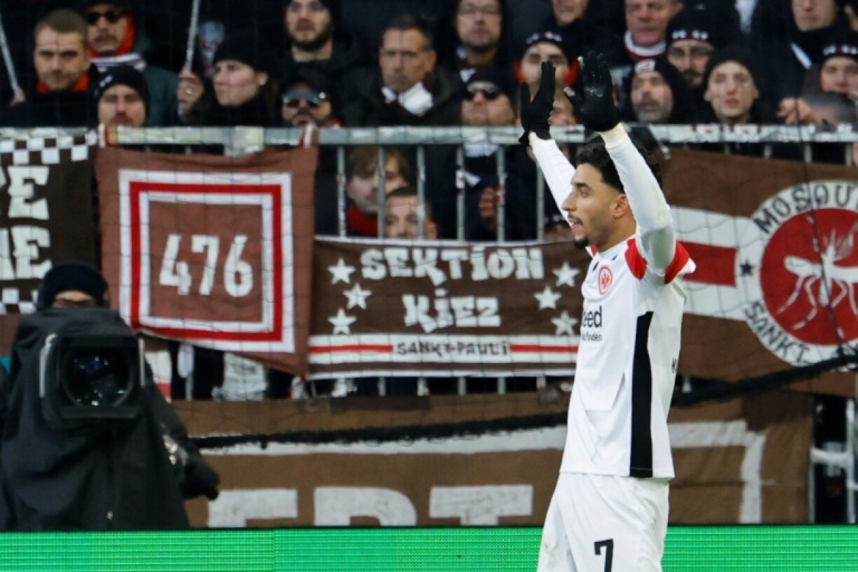 Eintracht Frankfurt forward Omar Marmoush declined to celebrate his goal against former club St Pauli on Saturday