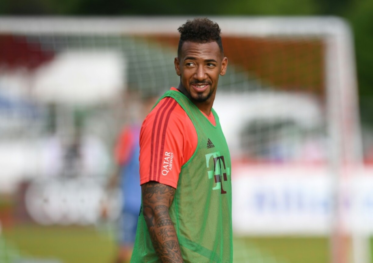 Le défenseur du Bayern Munich Jérôme Boateng en séance d'entraînement à Rottach-Egern le 6 août 2019