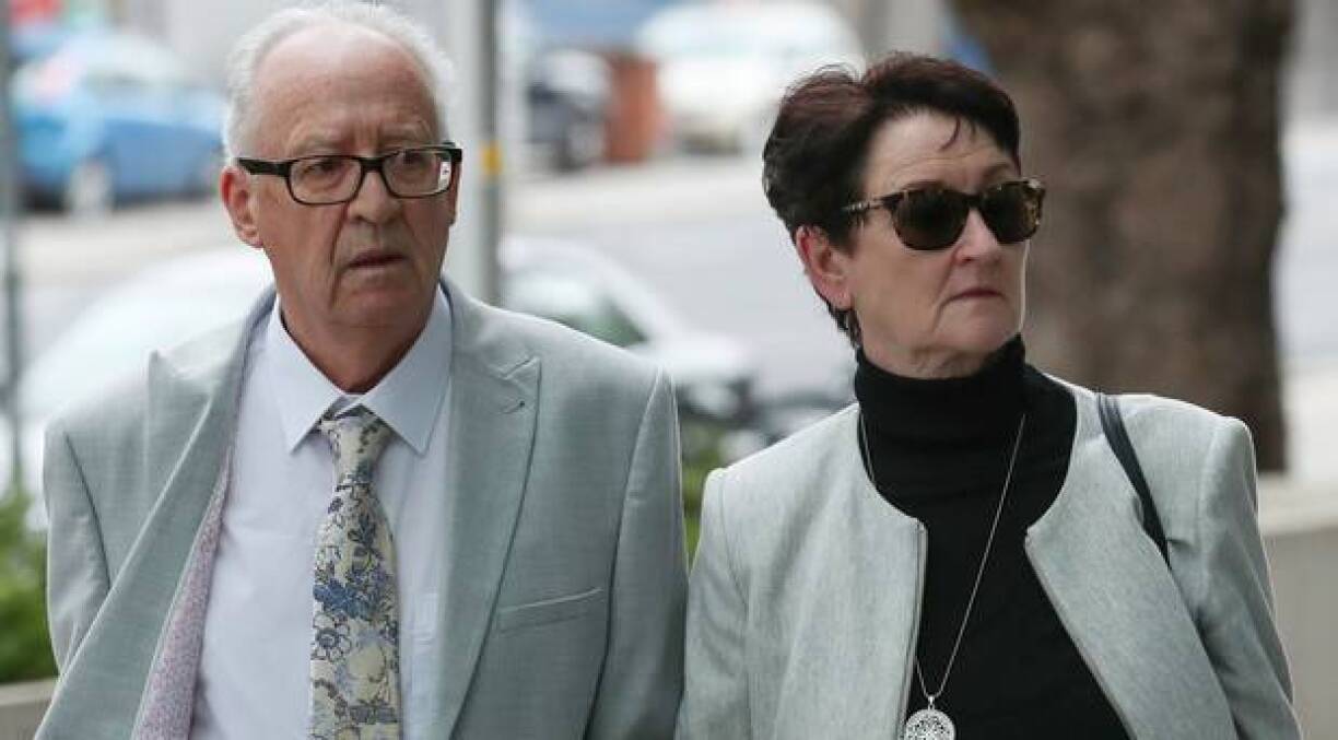 Patric and Geraldine Kriegel leaving Dublin's Central Criminal Court.