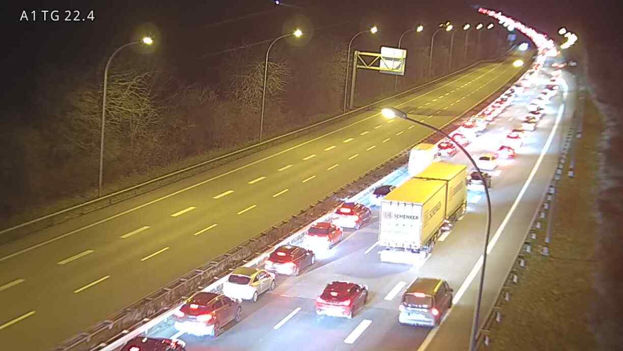 Le trafic paralysé autour de 7h sur l'A1.