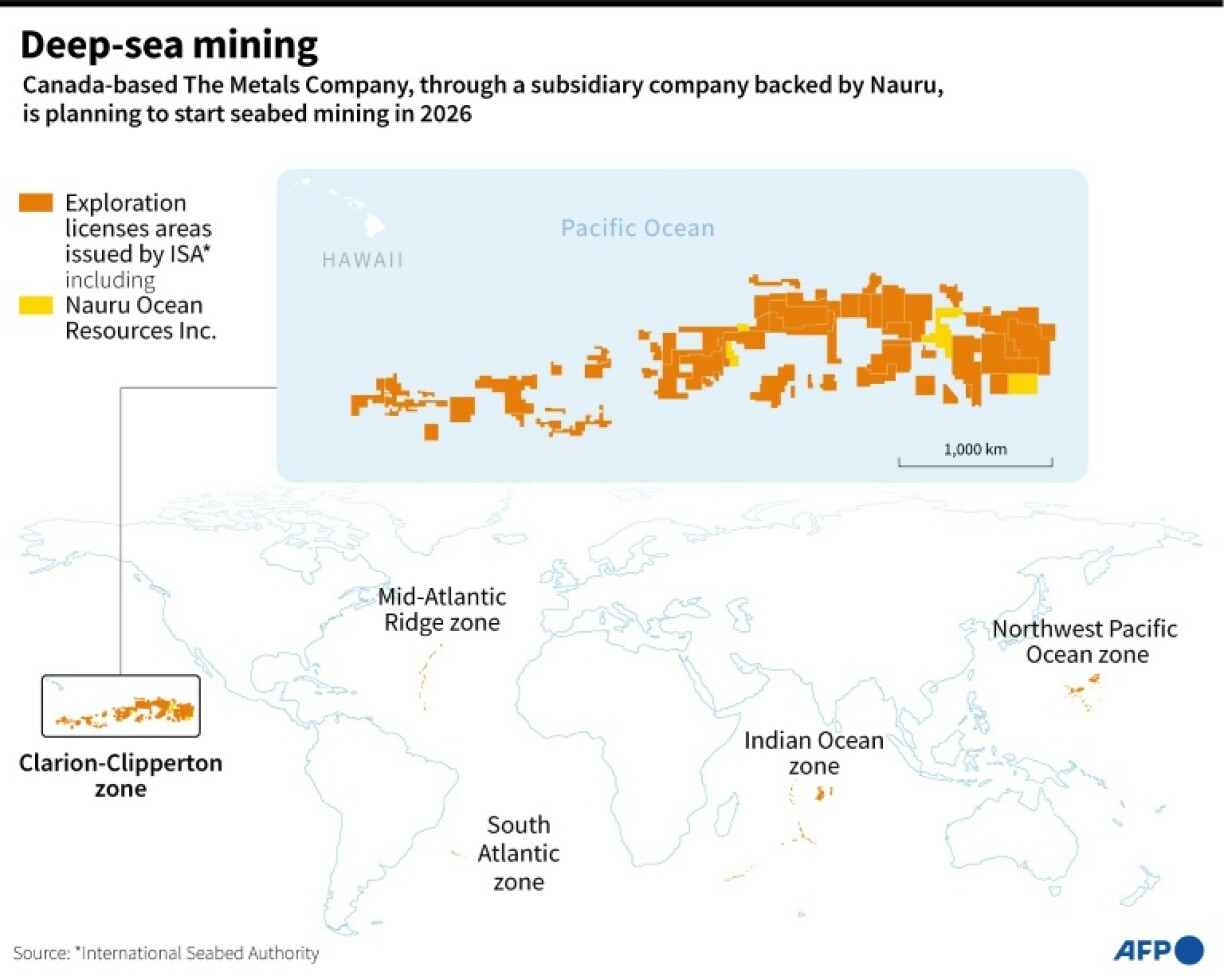 A subsidiary of Canada's The Metals Company wants to begin mining polymetallic nodules in the Pacific as soon as 2026