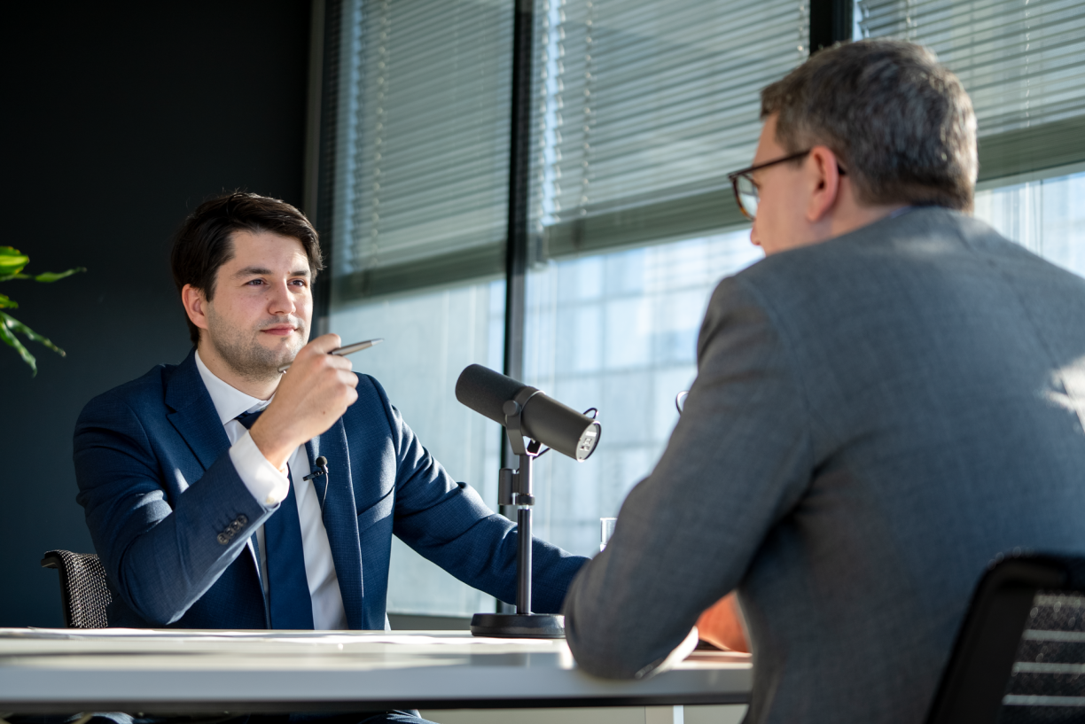 Christos Floros with Sven Clement at RTL City.