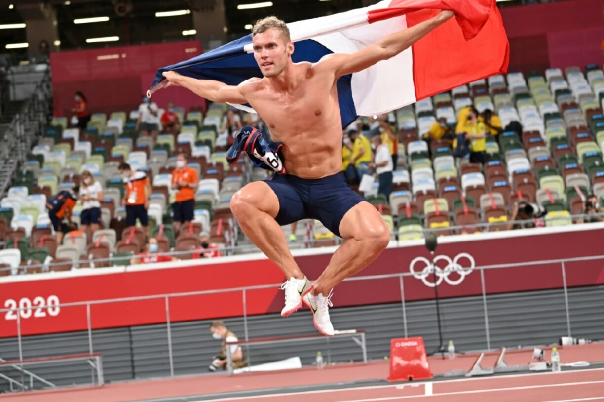 Kevin Mayer médaille d'argent du décathlon aux JO de Tokyo, le 5 août 2021