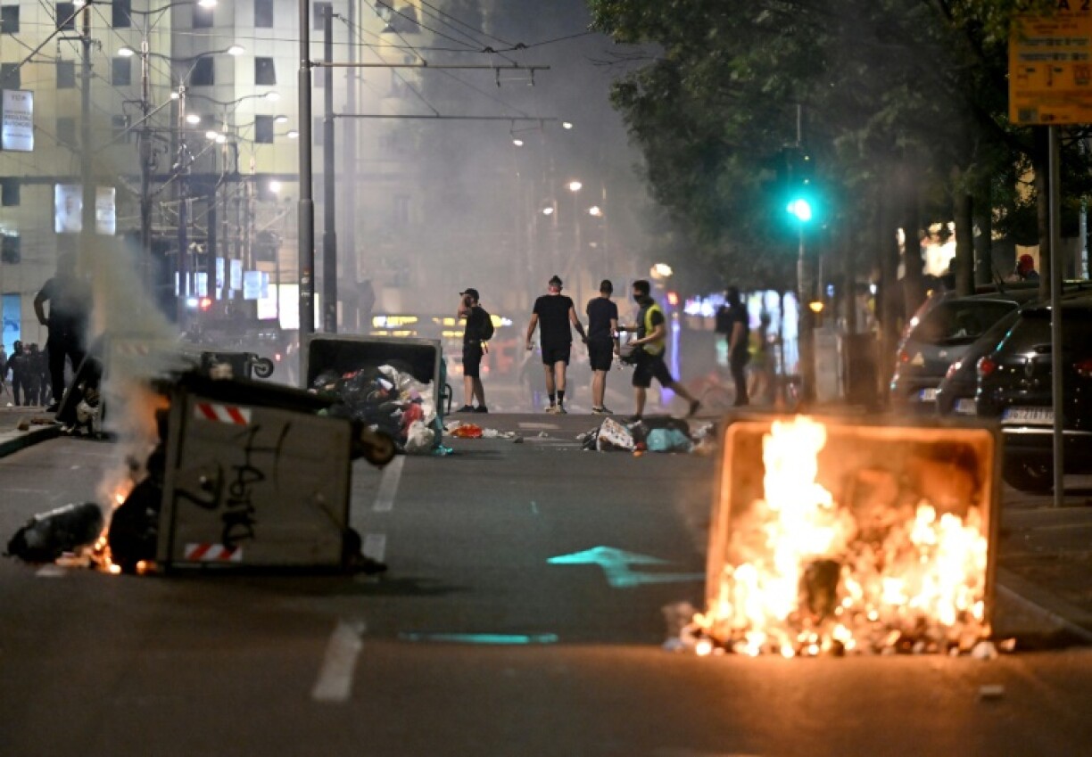There were clashes in the capital Belgrade and several other cities