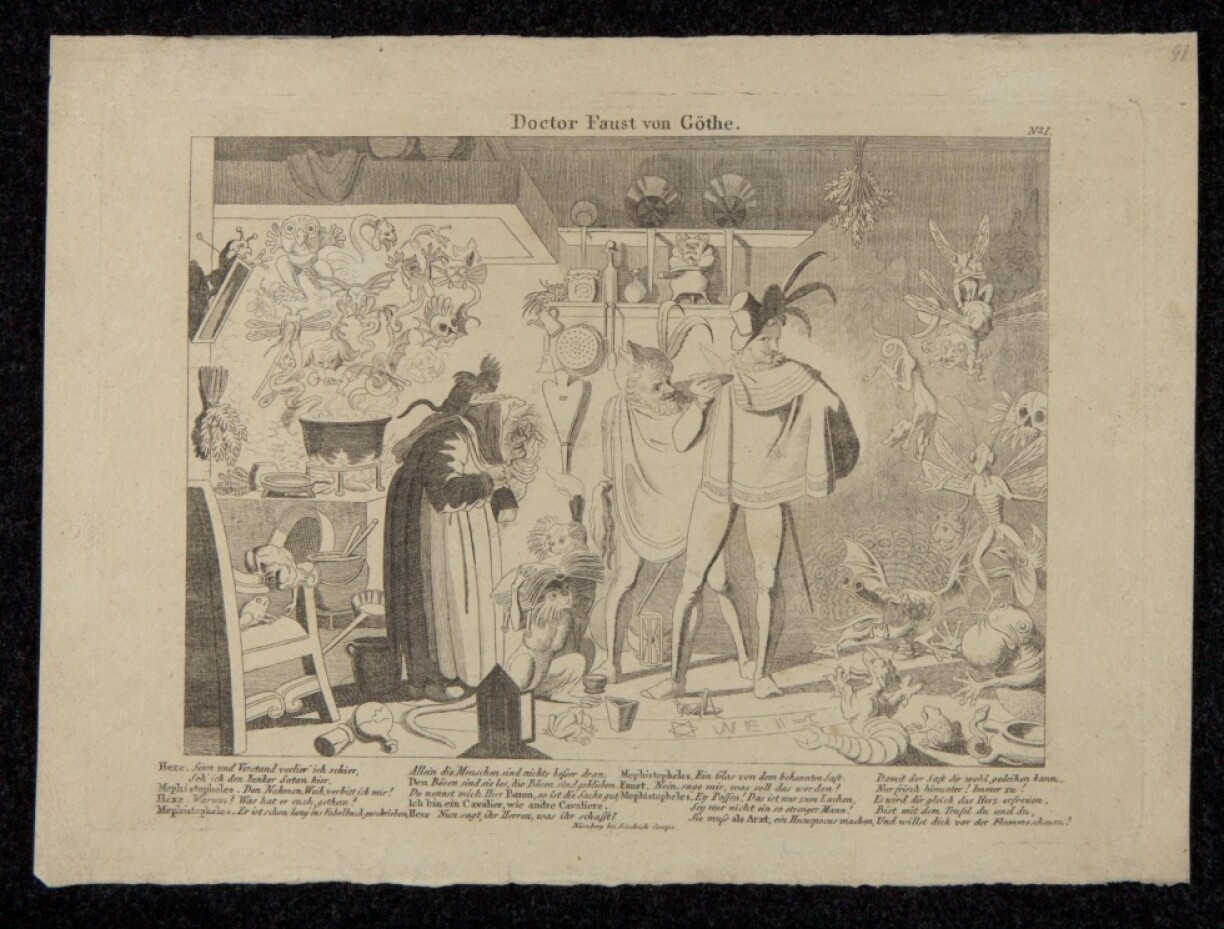 Faust in the kitchen of the witches.