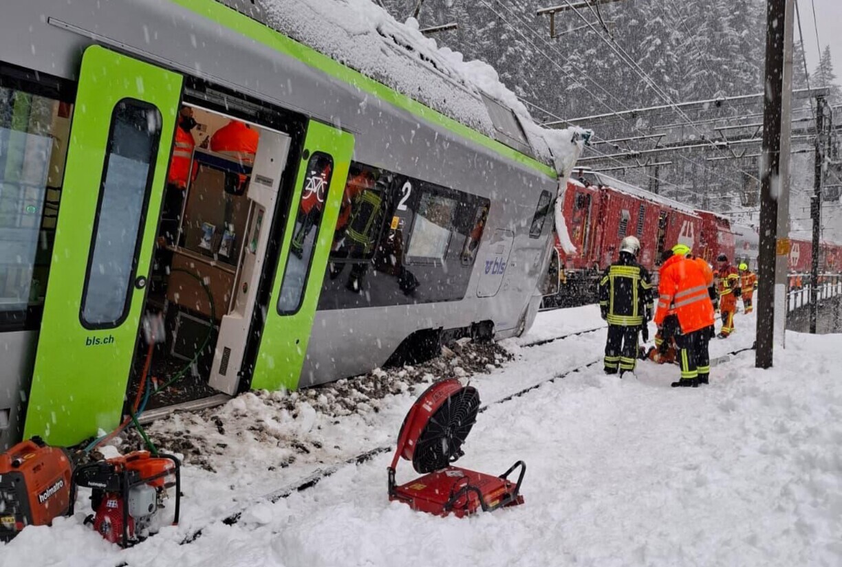 At least 30 people are said to have been evacuated from the train.