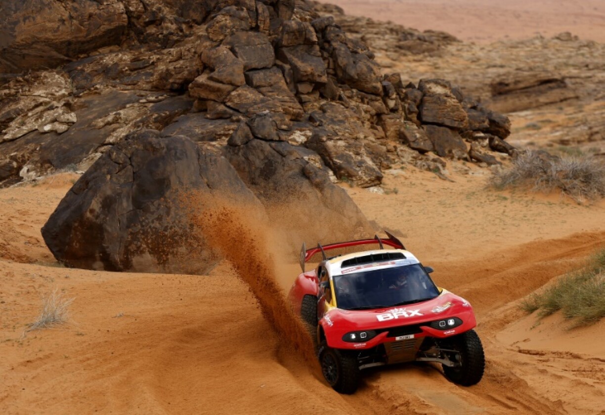 Le Français Sébastien Loeb lors de la 4e étape du Dakar, autour d'Hail dans le nord de l'Arabie saoudite, le 4 janvier 2023