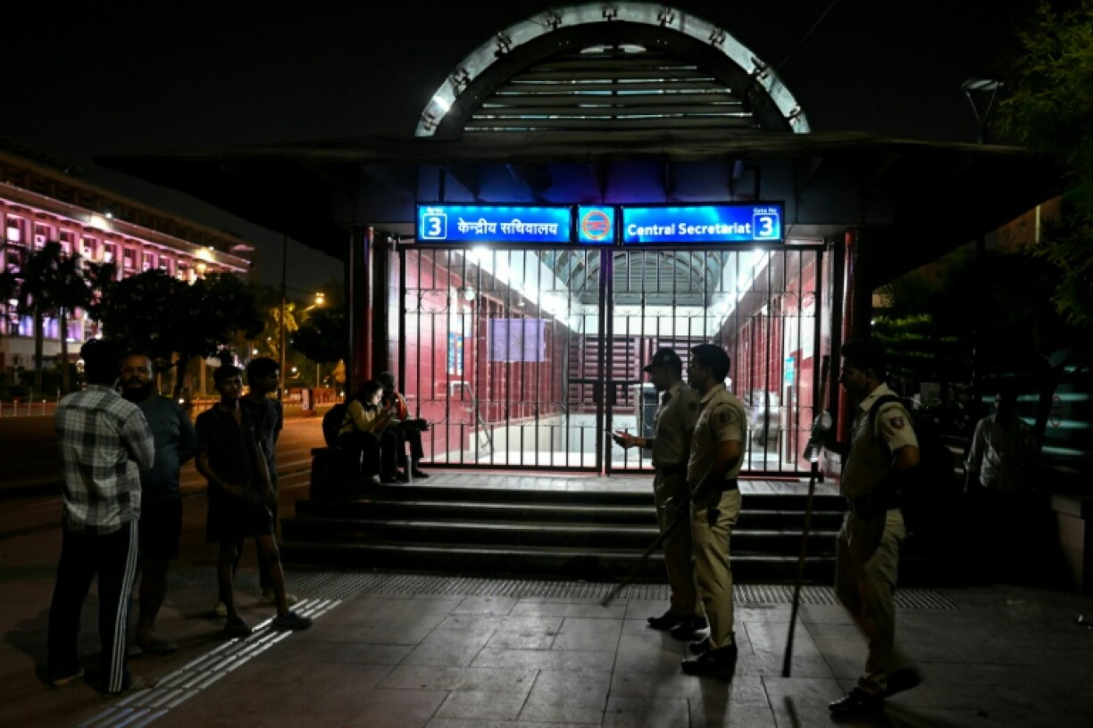 Indian authorities have ordered the closure of dozens of metro stations, and cancelled several trains coming to New Delhi