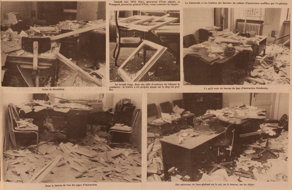 Explosion at justice department (21 October 1985)