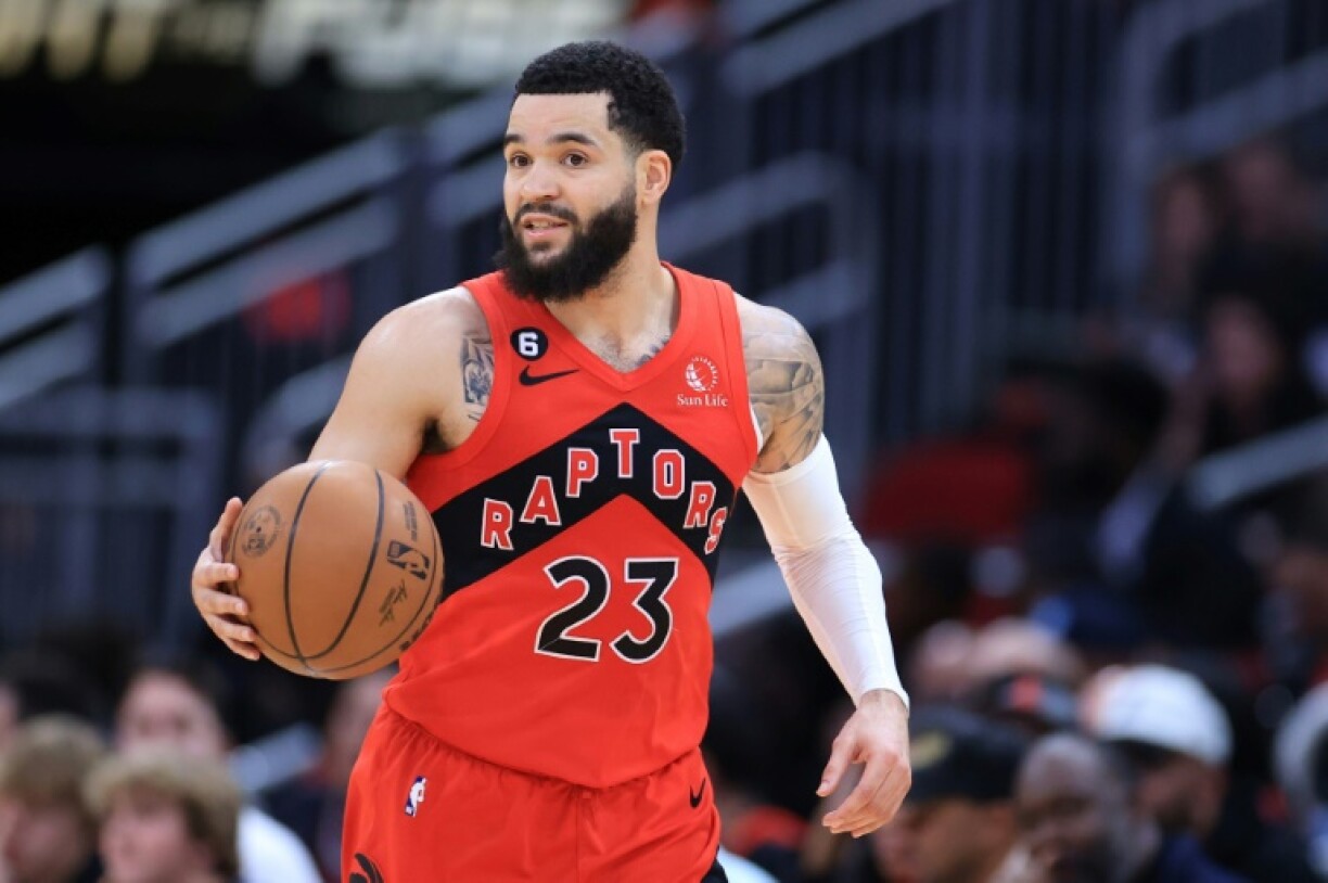 Fred VanVleet, le meneur des Toronto Raptors, lors d'un match NBA contre les Houston Rockets, à Houston le 3 février 2023
