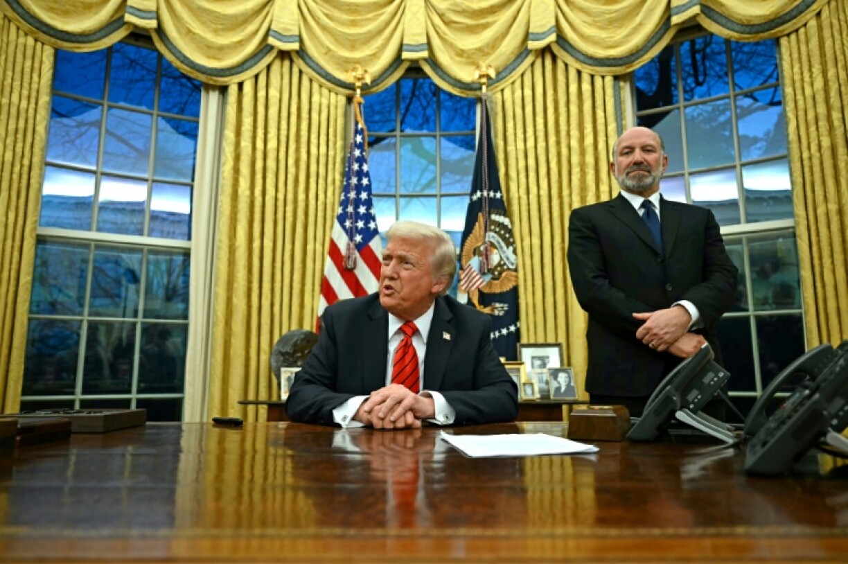 US President Donald Trump, who spoke to the press after signing an executive order, said if people don't show up to work 'we have a right to fire them'