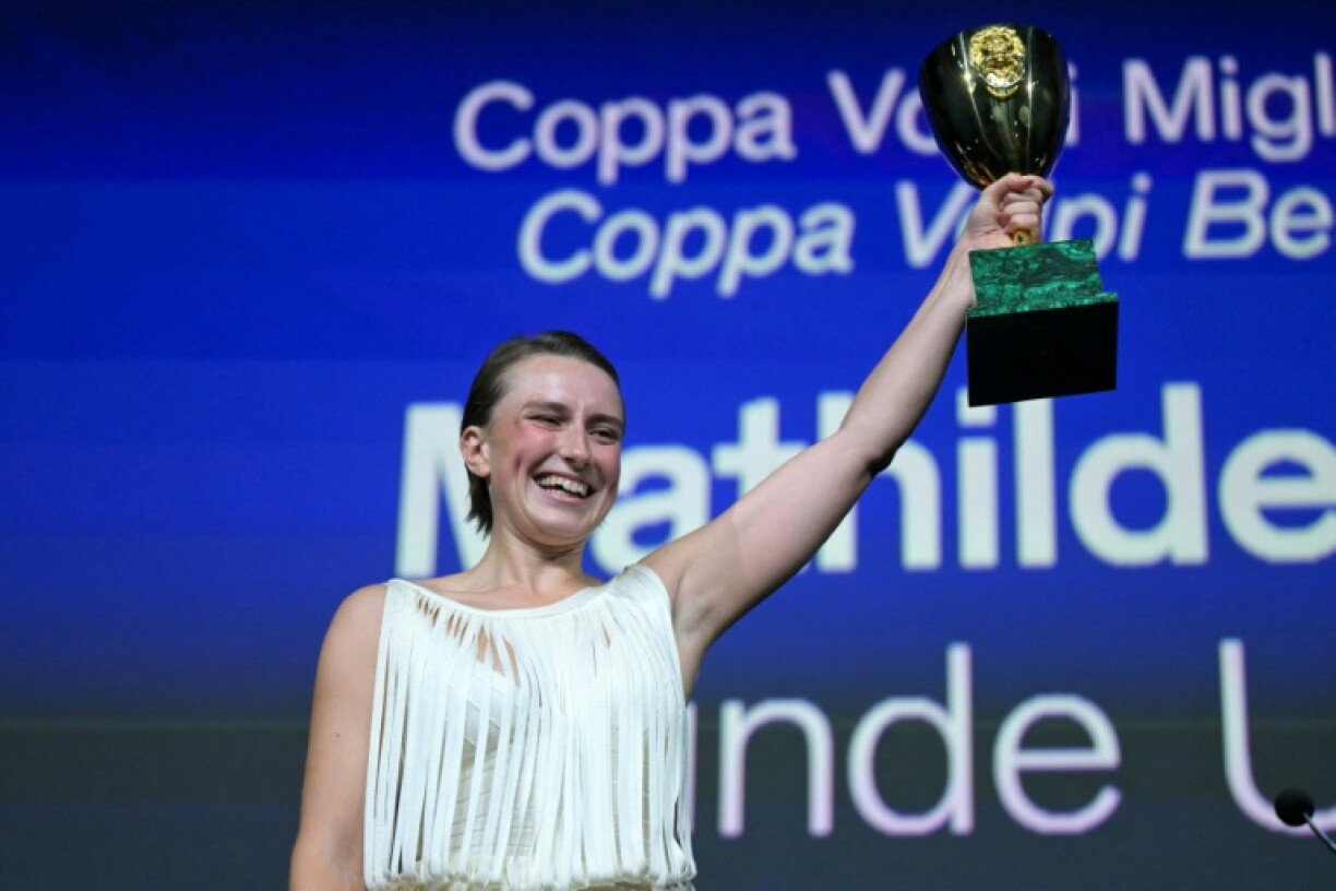 L'actrice danoise Mathilde Arcel a reçu le prix de la meilleure actrice à la Mostra de Venise, le 12 septembre 2026