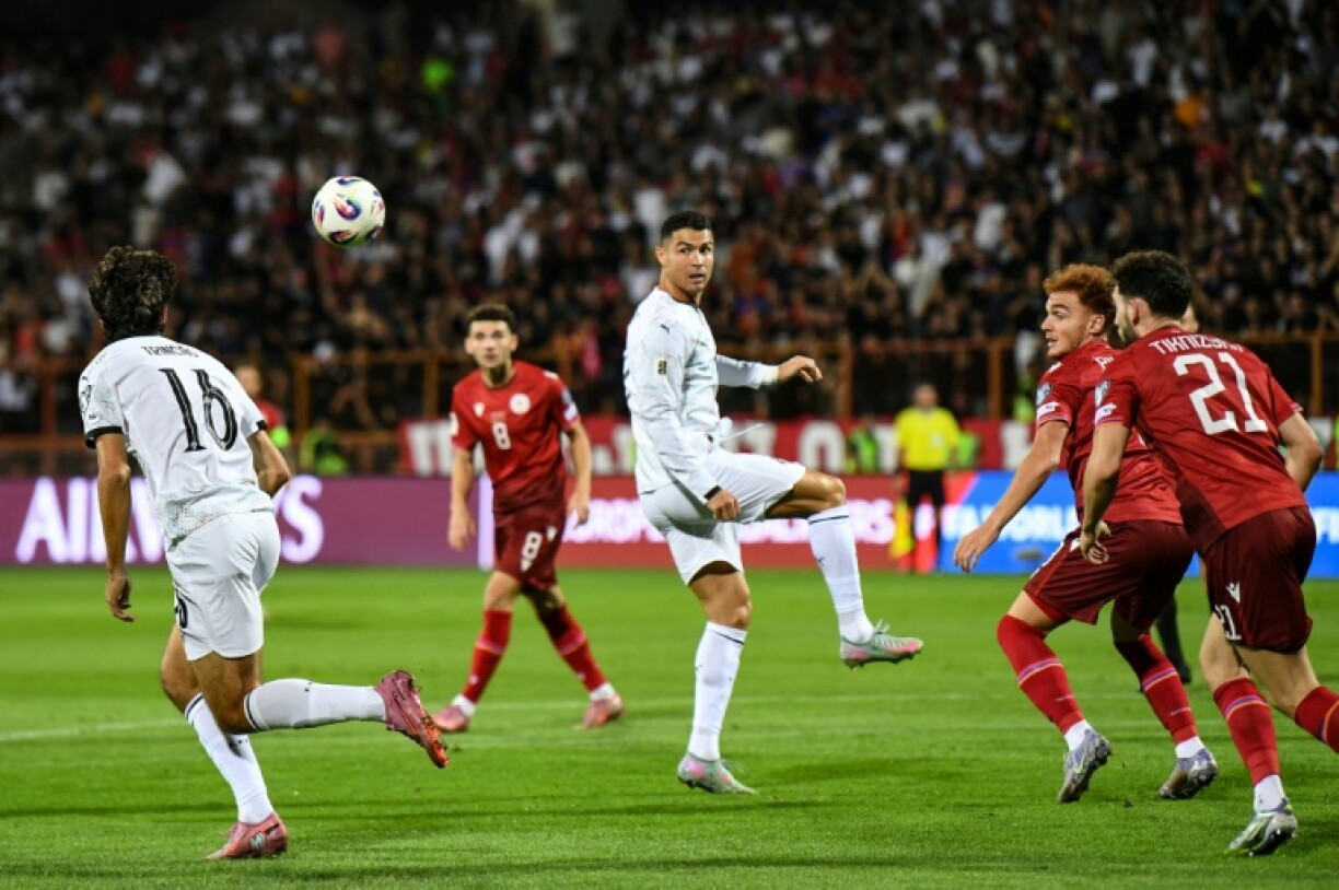 Cristiano Ronaldo was at the heart of the action on a poignant night for Portugal in Armenia