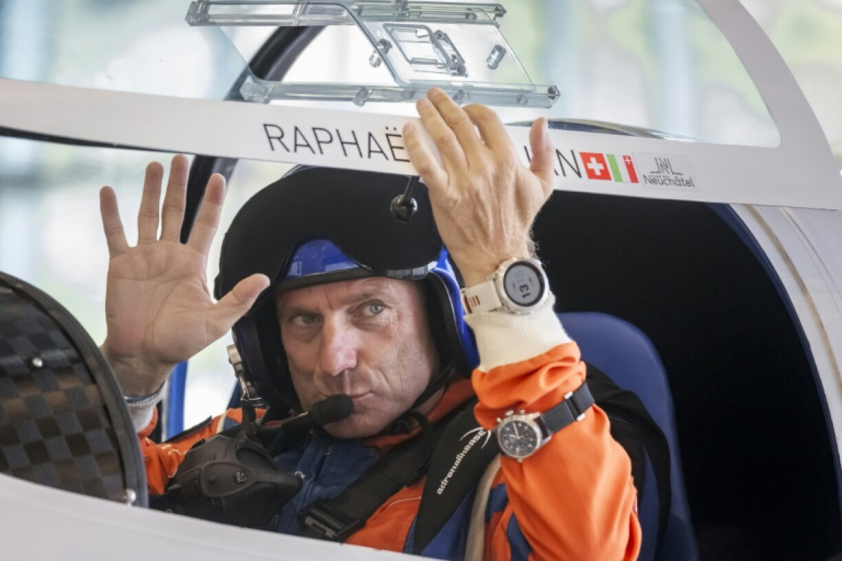 Swiss pilot Raphael Domjan describes himself as an eco-adventurer