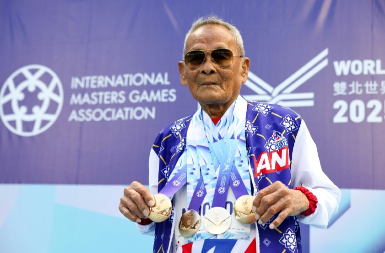 Thailand's Sawang Janpram is still competing at 105