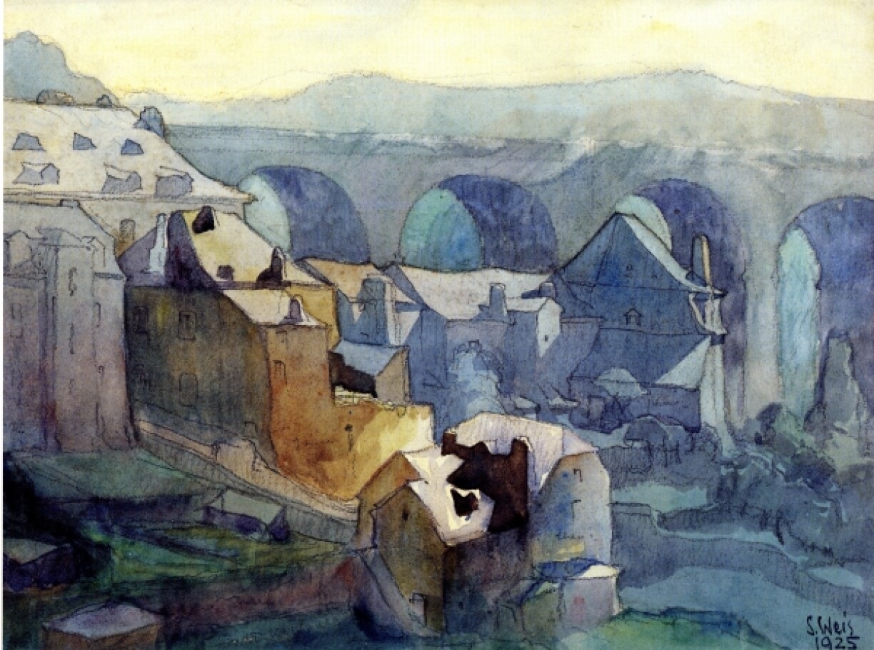 Sosthène Weis had a more impressionist style