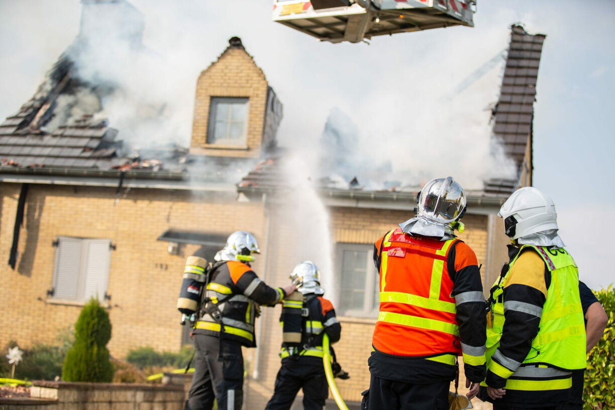 Photo d'une intervention des pompiers quelque part au Luxembourg en 2020