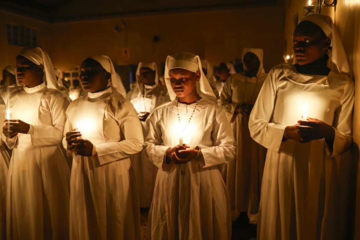 Worshippers attended a Christmas Eve mass in Nairobi, Kenya