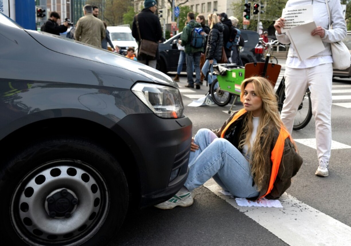Anja Windl became known for her protests against climate change, including gluing herself on streets