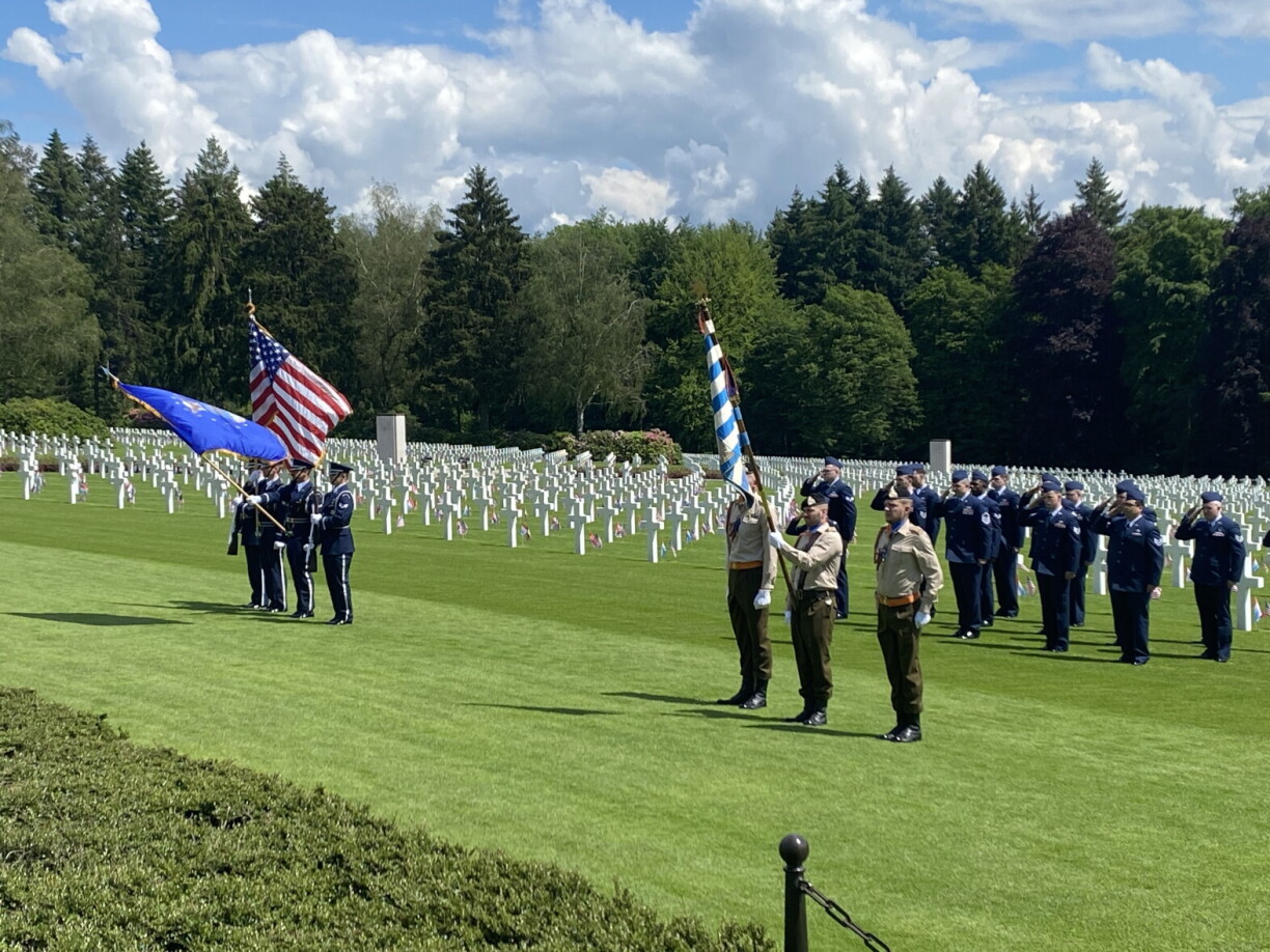 Memorial Day ceremony on 25 May 2024.
