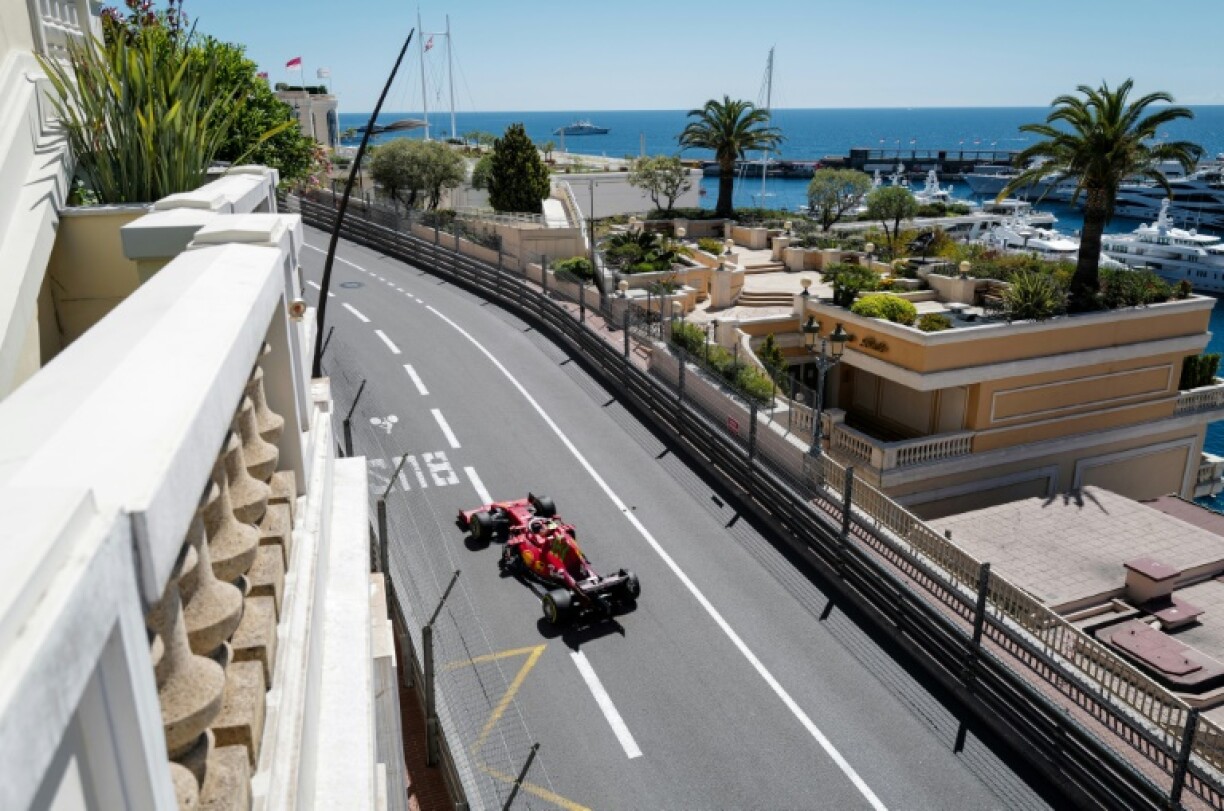 L'Espagnol Carlos Sainz (Ferrari) lors des essais libres 1 du GP de Monaco, le 20 mai 2021