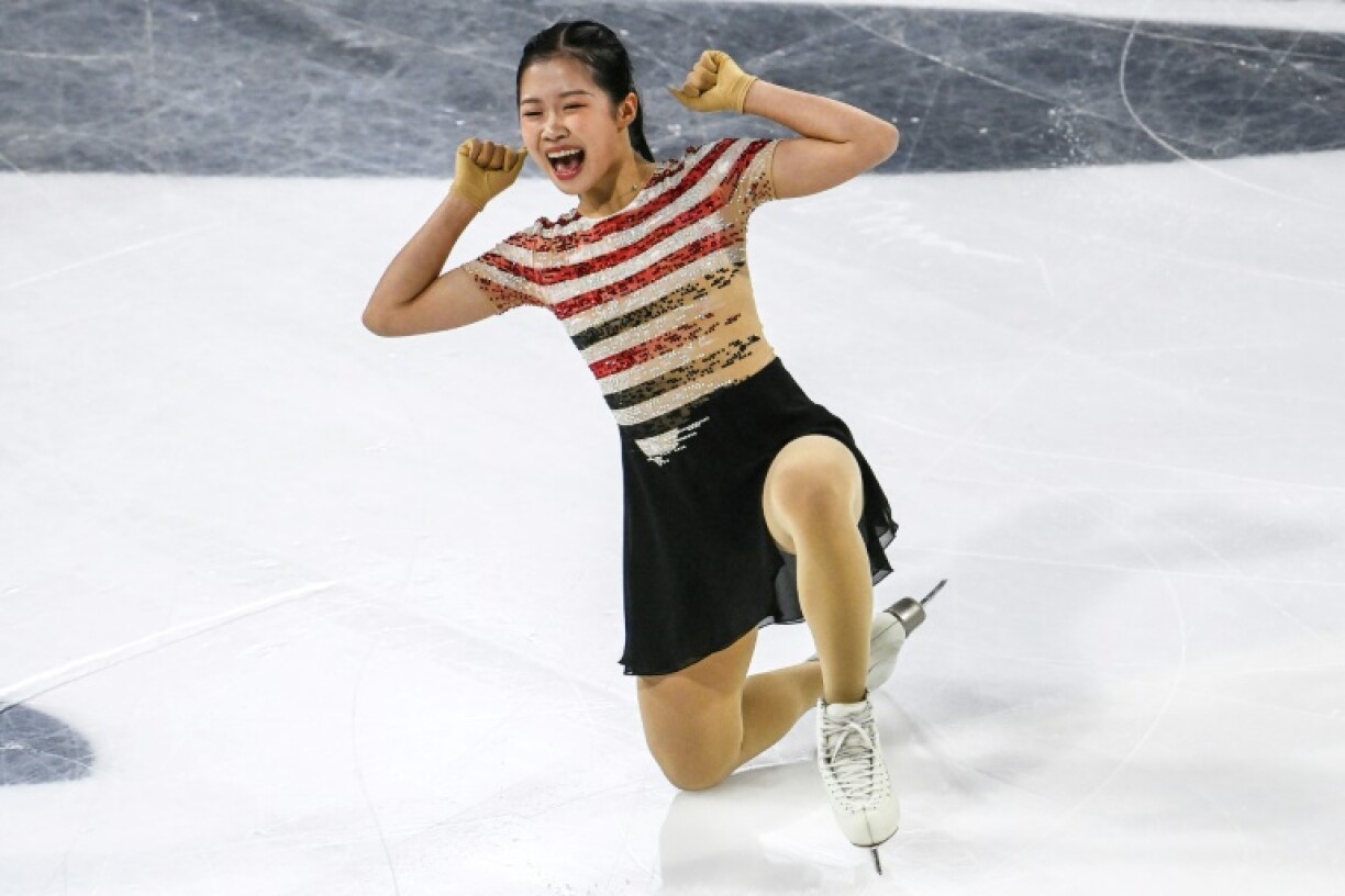 Japanese teenager Ami Nakai earned 78.00 points thanks to her flawless performance to Nino Rota's La Strada