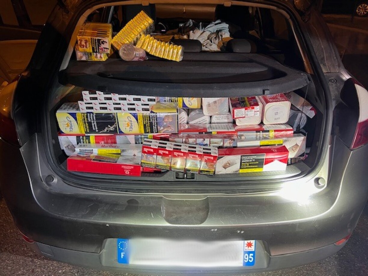 Un aperçu du coffre des contrevenants arrêtés en Meurthe-et-Moselle la semaine passée.