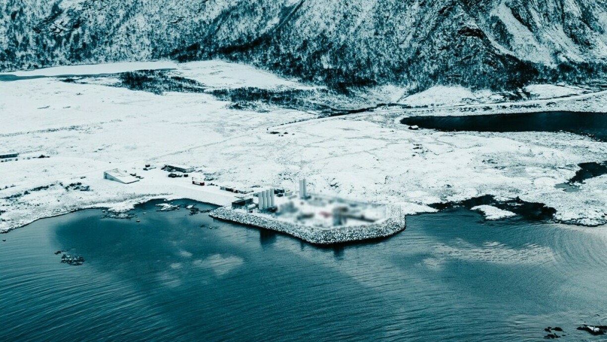 Startramp op der norwegescher Insel Andoya.