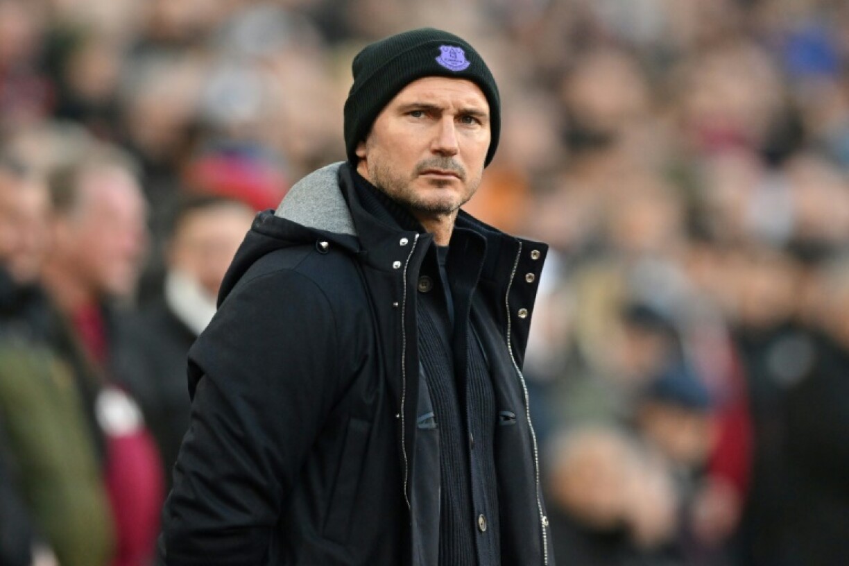L'entraîneur d'Everton, Frank Lampard, lors d'un match à West Ham, le 21 janvier 2023
