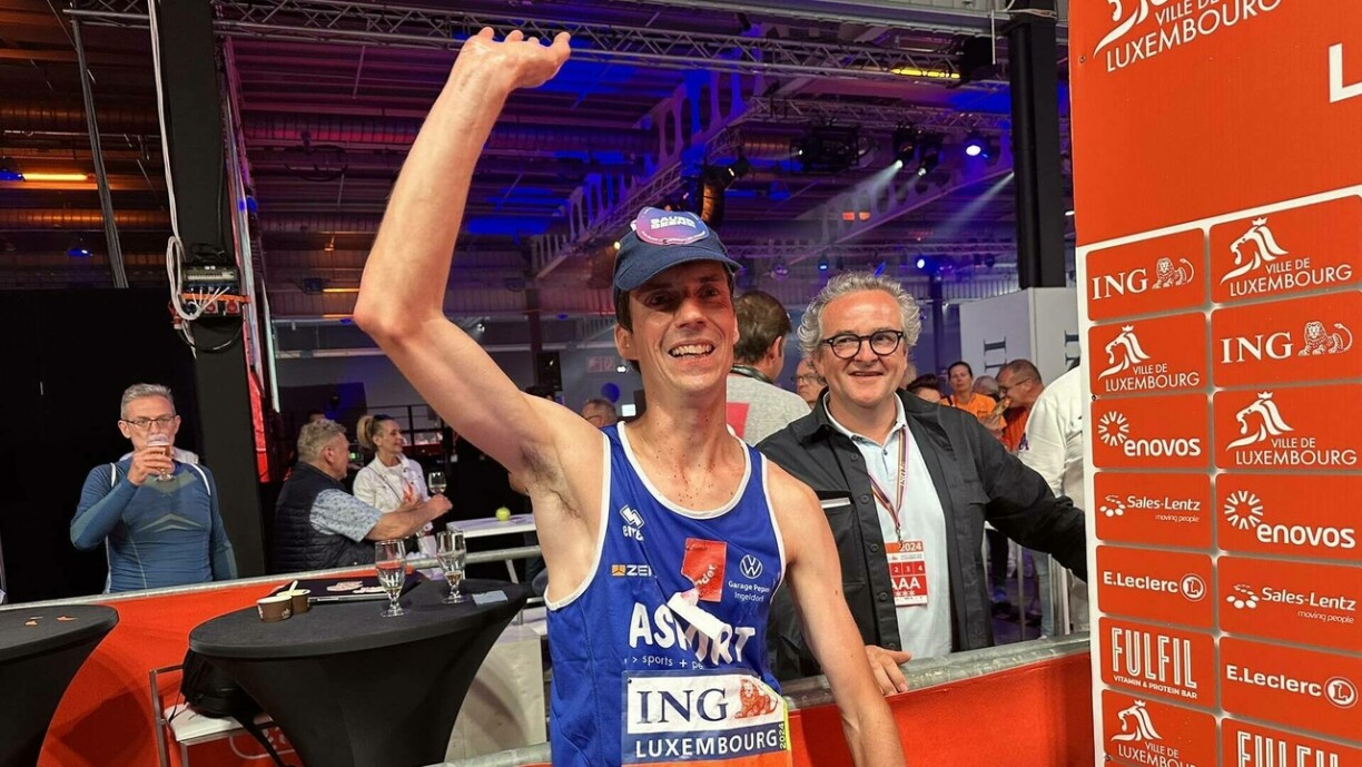 Luc Scheller, meilleur Luxembourgeois lors de cette 17e édition de l'ING Night-Marathon 2024