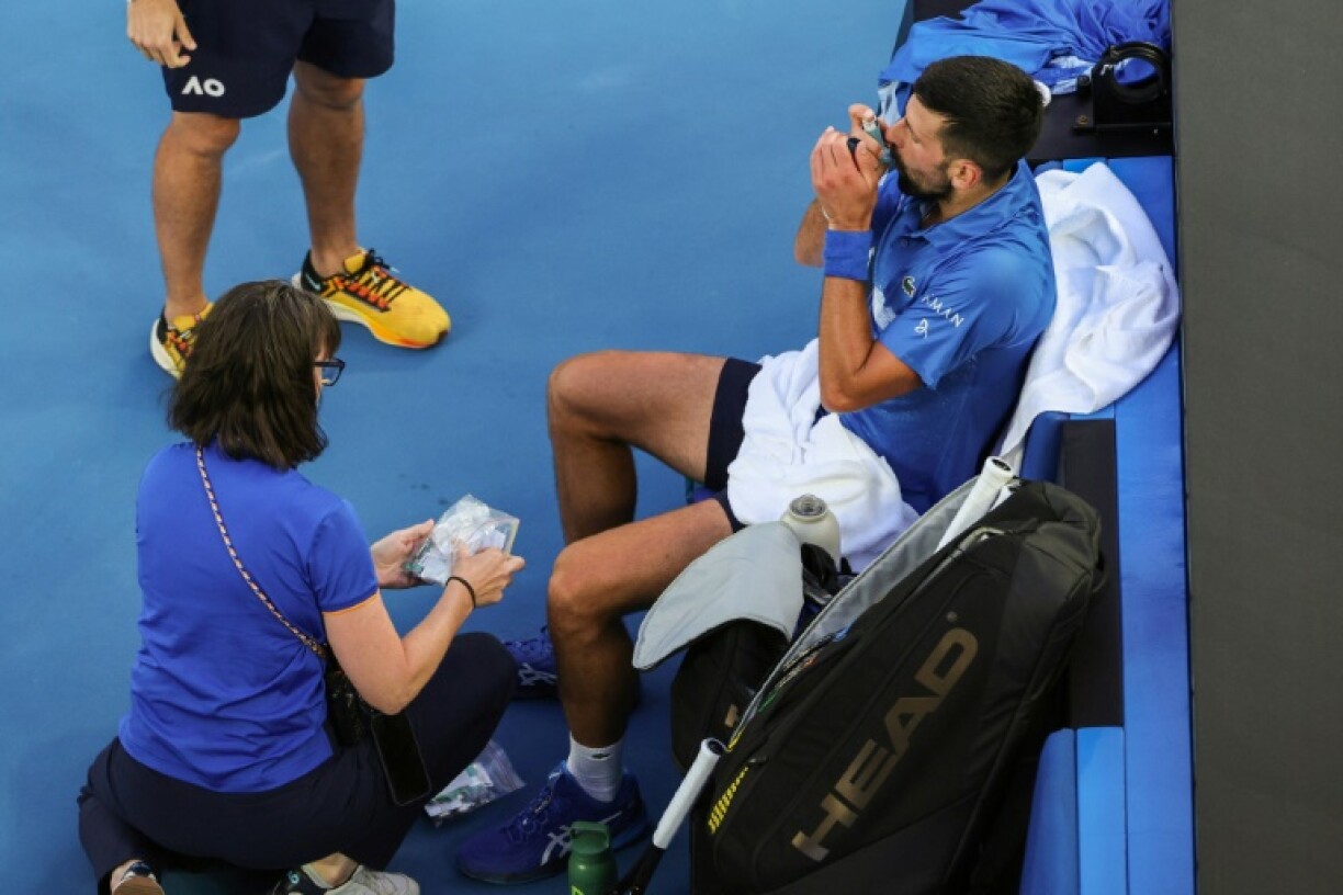 Novak Djokovic needed to use an inhaler during his Australian Open third round win