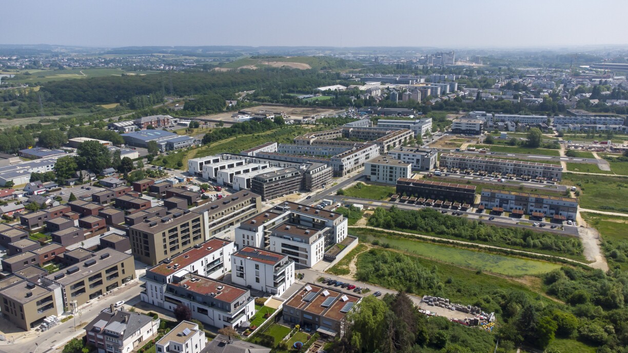 Au nord-est d'Esch, le quartier des