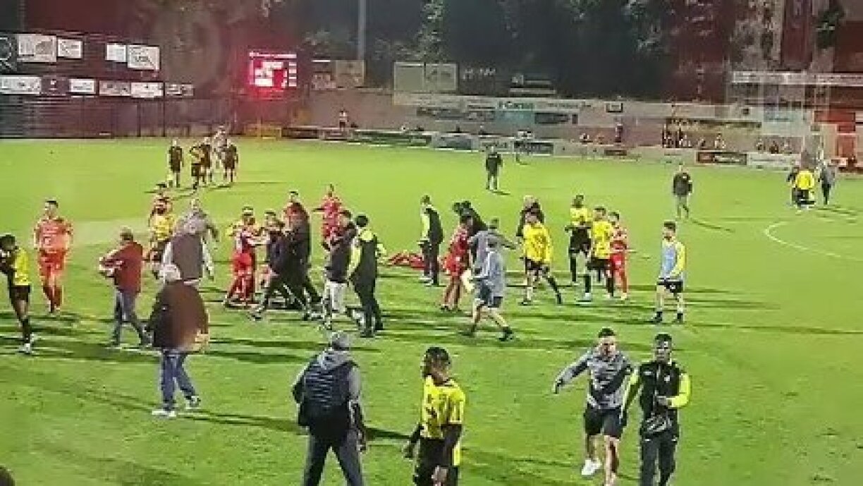 Des images tournées lors des débordements survenus samedi soir en Ligue BGL.