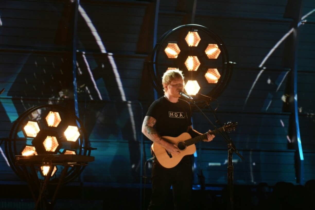 Ed Sheeran, ici lors des Grammy Awards en 2017 à Los Angeles