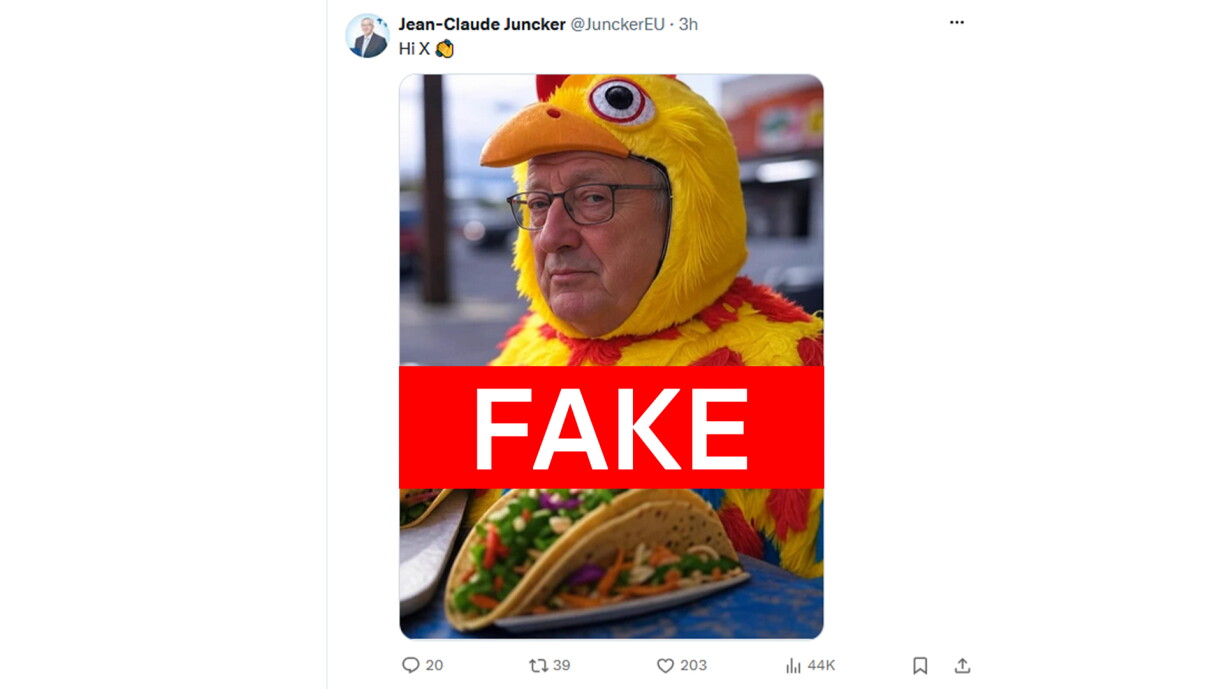 De fréiere Premier huet dat heite Bild net selwer op sengem X-Account publizéiert