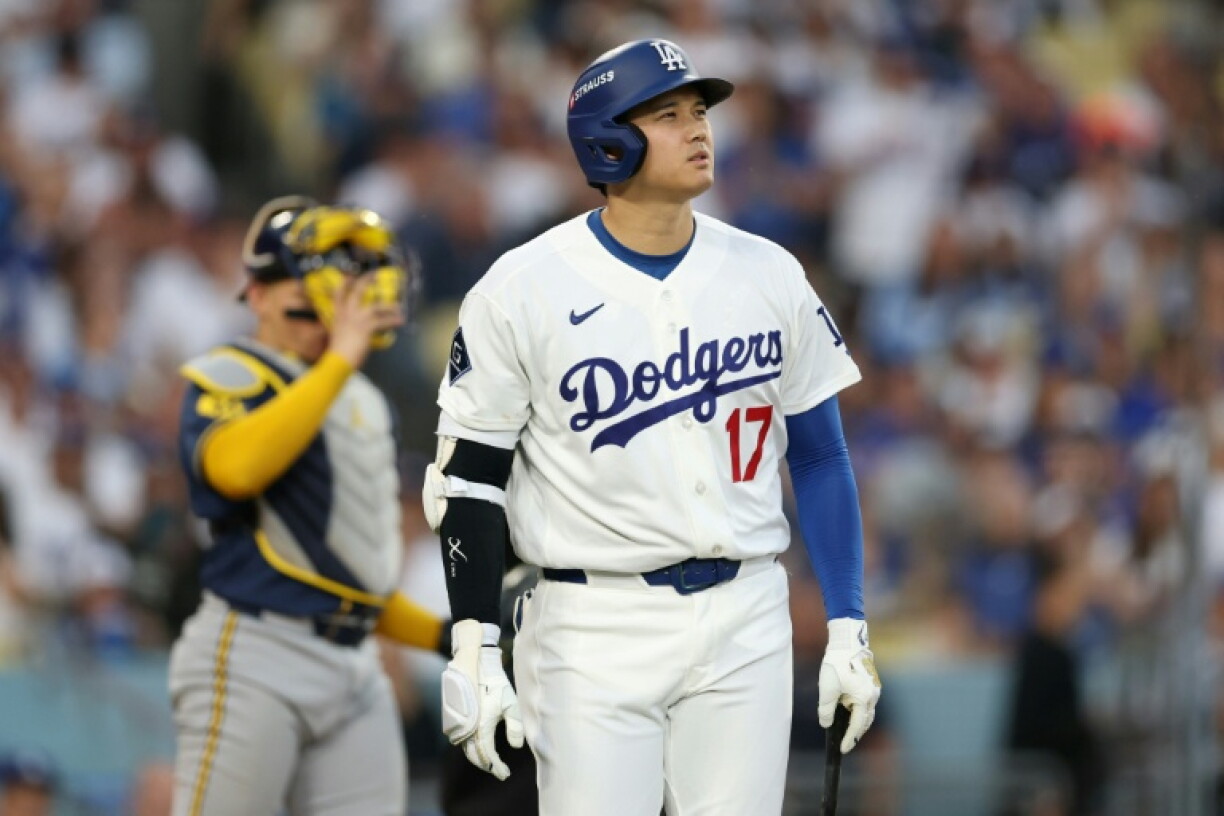 Shohei Ohtani and the Los Angeles Dodgers are heading for postseason elimination after defeat to the Milwaukee Brewers