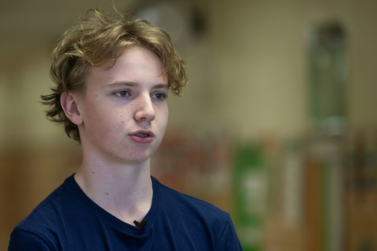 Hayden Jones, 12, said he hopes the phone ban will be lifted