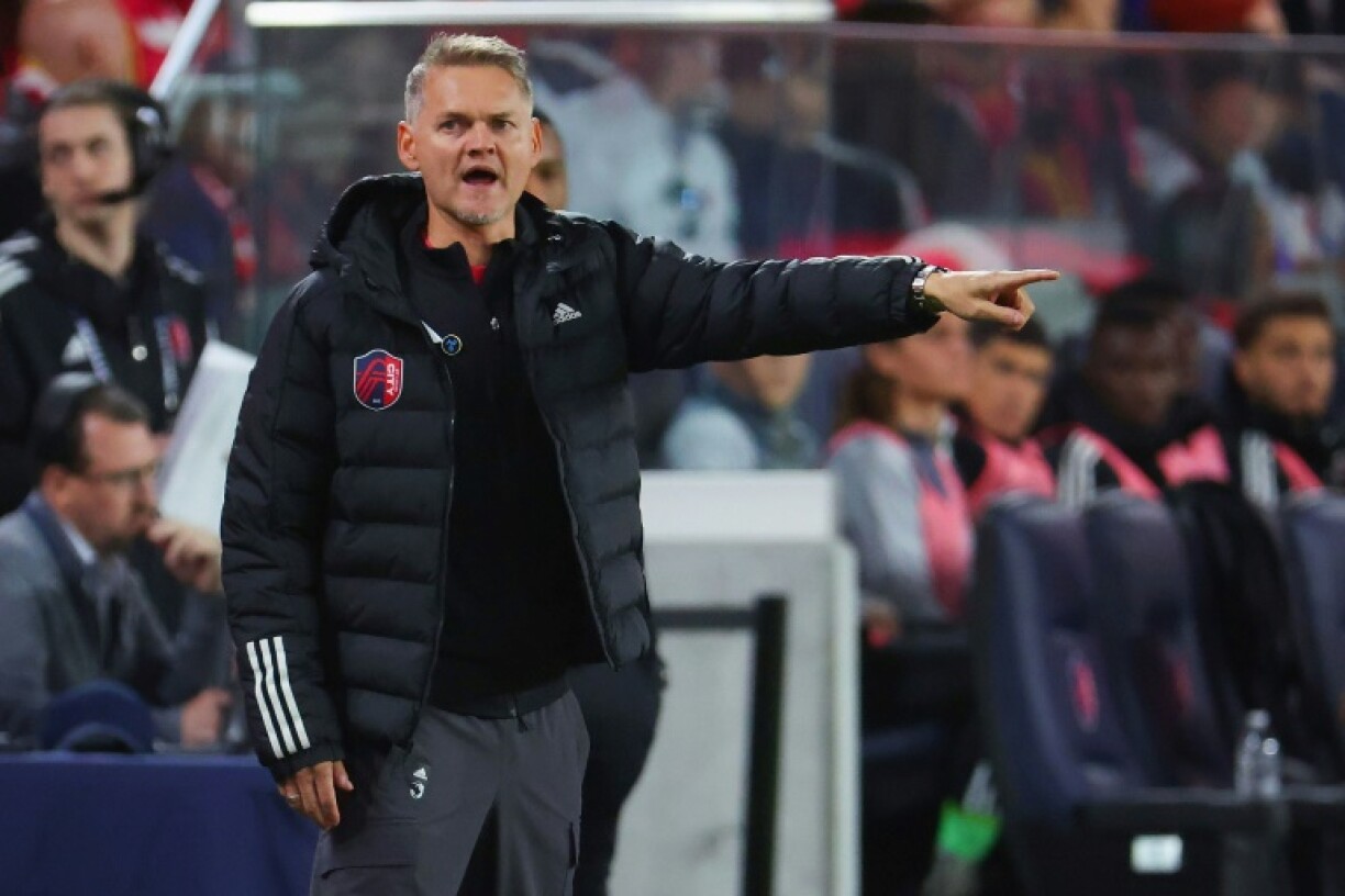 South African head coach Bradley Carnell, shown guiding St. Louis City of MLS, has been hired as the new coach of the MLS Philadelphia Union