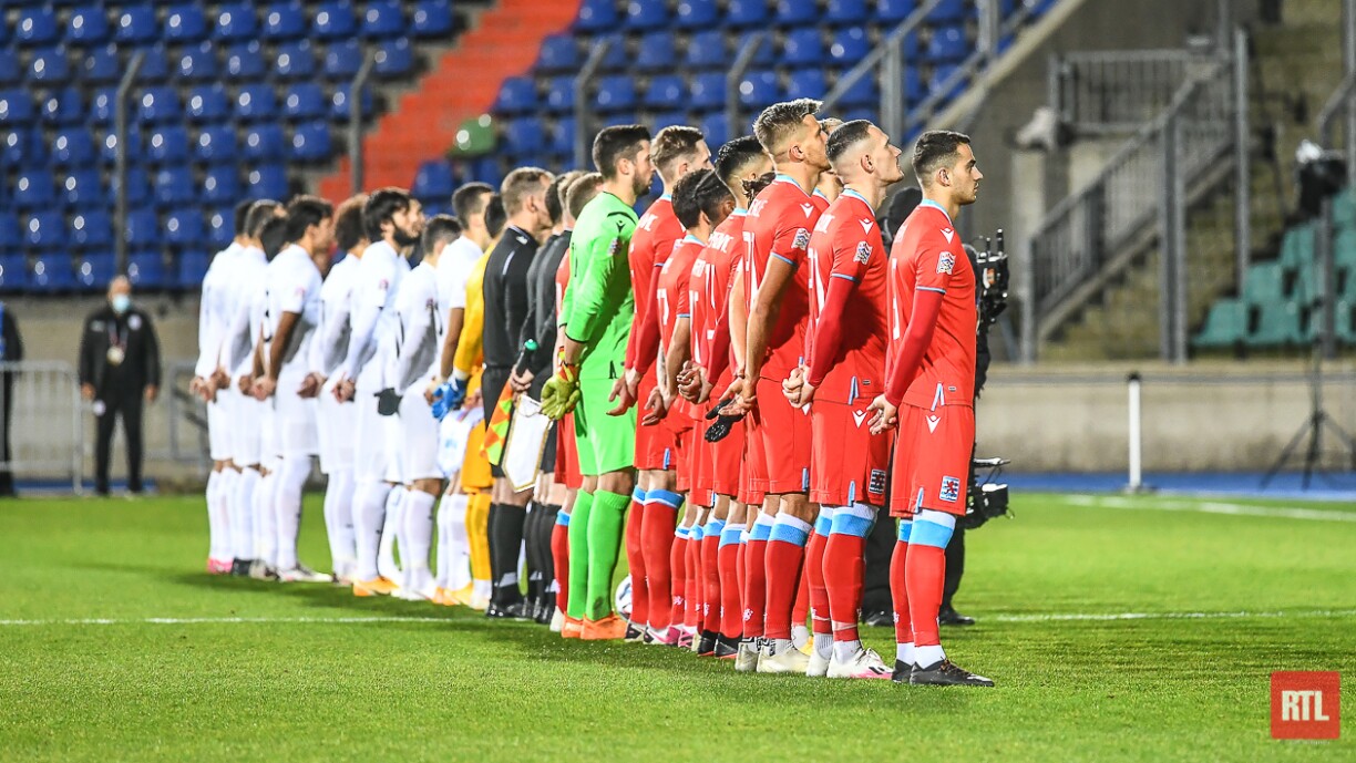 Une photo prise lors de la rencontre Luxembourg-Azerbaïdjan le 17 novembre 2020