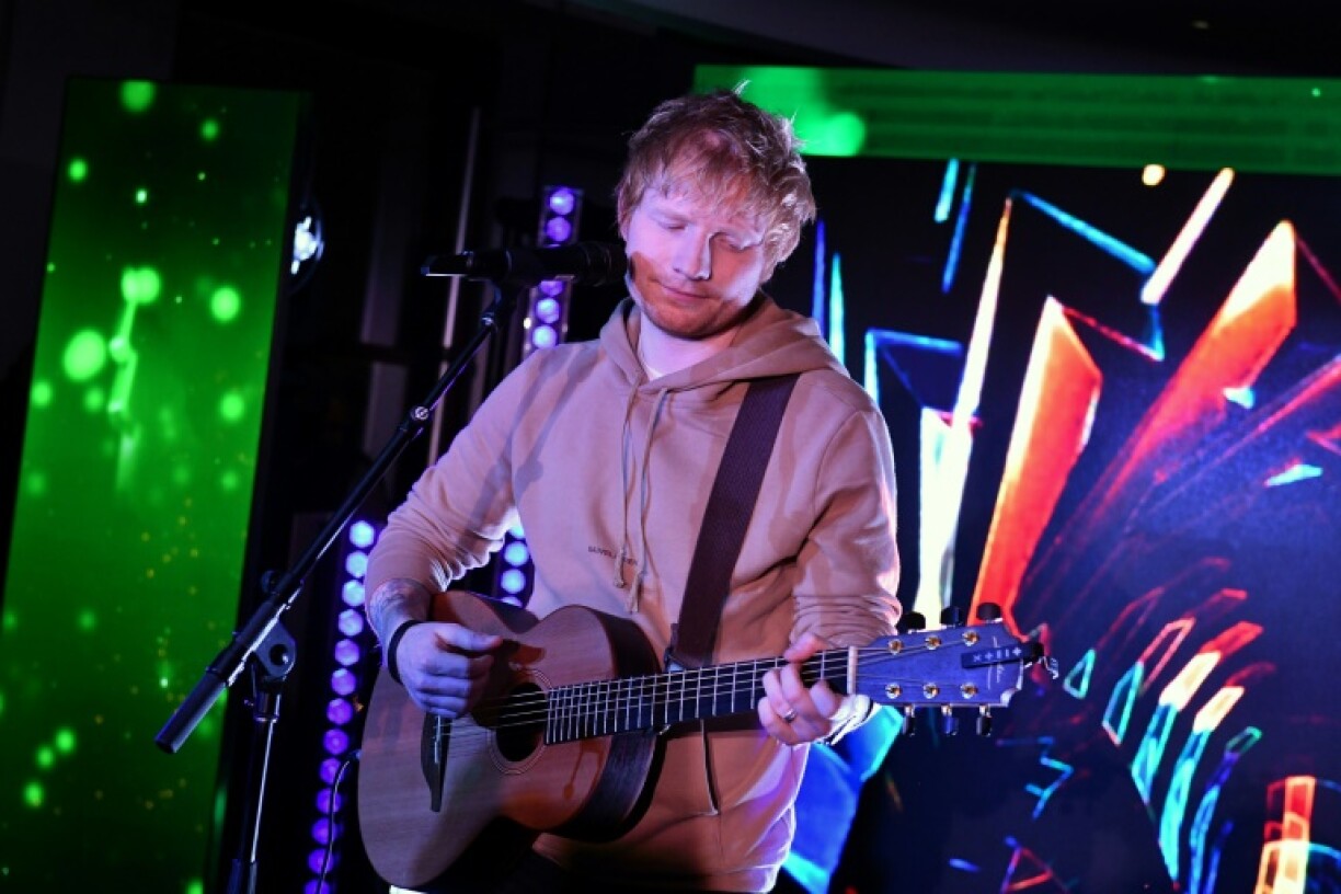 Le chanteur-auteur-compositeur britannique Ed Sheeran à New York, le 8 décembre 2021