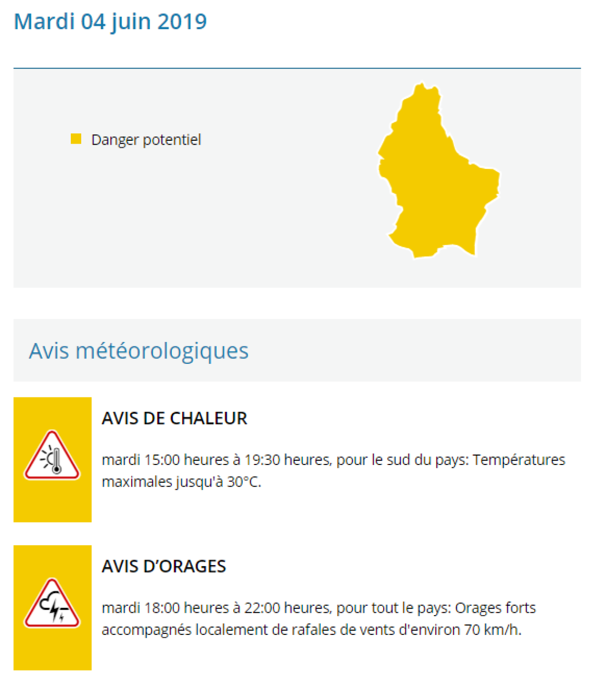 Les prévisions à 10h.