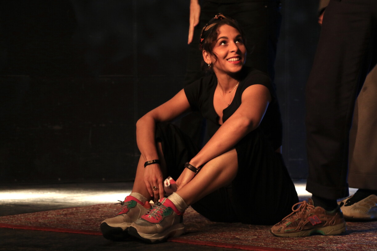 Morgane Cadignan avant son Stand-up au Nasty Comedy Club dans la salle l'Atelier le 14 mai 2020.