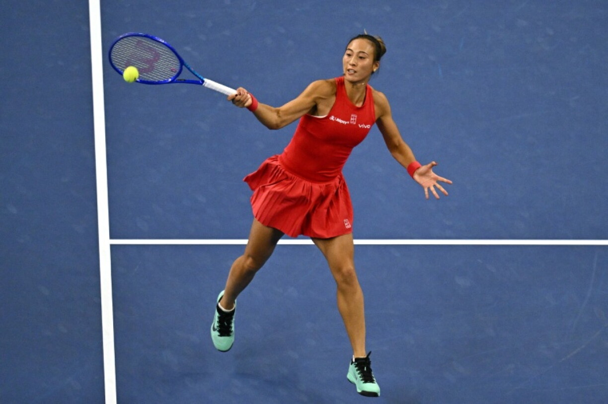 China's Zheng Qinwen charged into the China Open final, beating Belgium's Elise Mertens 7-5, 6-2 in the semi-final